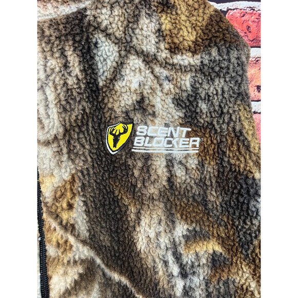 Scent Blocker Camo Fleece Vest With Zippered Pockets & High Collar C4 - Picture 2 of 5